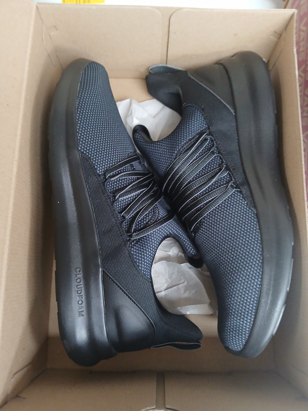 adidas Men's Black Knit Slip-On Loafers